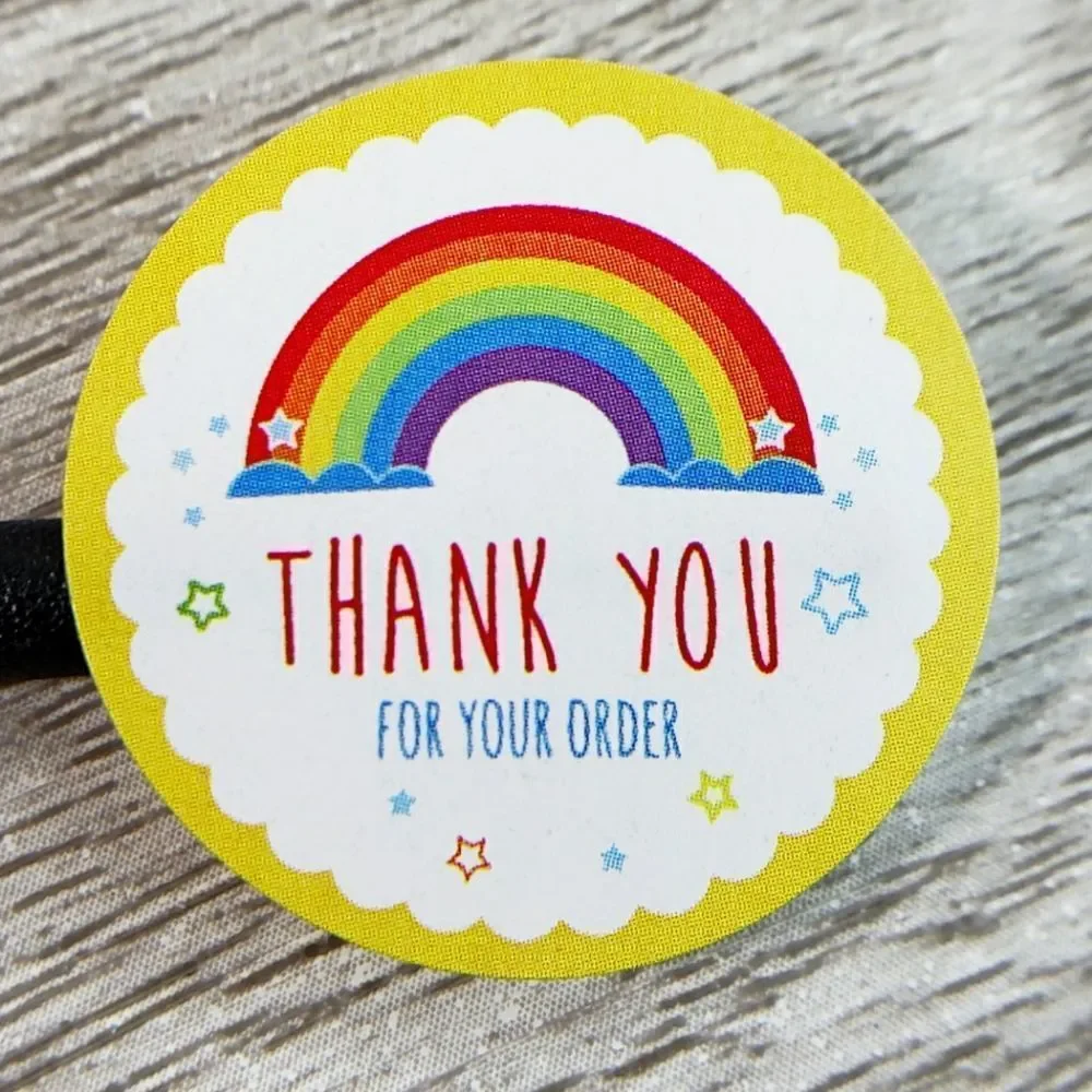 8/$20 100ct Thank You Stickers Round 1
